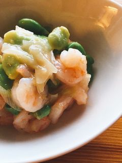 そら豆えび炒め-レシピのメイン写真