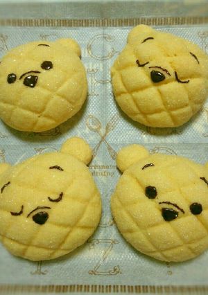 プーさんメロンパン-レシピのメイン写真