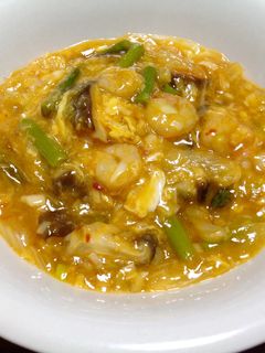 野菜たっぷり!エビチリ卵とじ-レシピのメイン写真