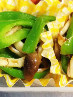 お弁当に*しめじとピーマンの塩炒め-レシピのメイン写真