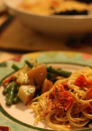 チェリートマトのパスタ-レシピのメイン写真