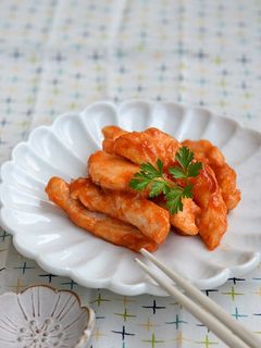 鶏むね肉のケチャップ炒め【作りおき】-レシピのメイン写真