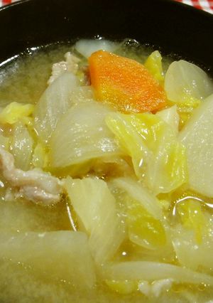 新玉入り豚汁-レシピのメイン写真