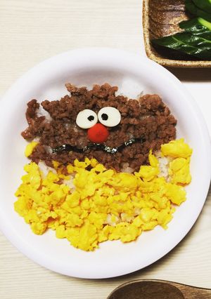 ❁カレーパンマンの2色丼❁-レシピのメイン写真