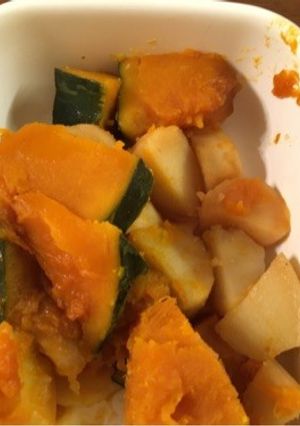 【常備菜】かぼちゃとジャガイモの煮物-レシピのメイン写真