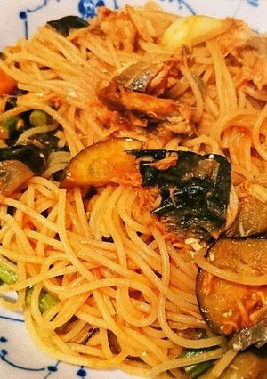 サバとトマトのパスタ-レシピのメイン写真