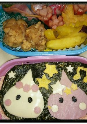 キャラ弁♪ちょー簡単☆ほっぺちゃん弁当♪-レシピのメイン写真