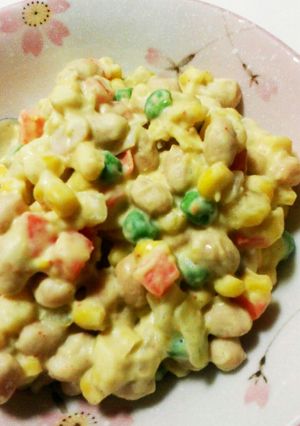 水煮大豆の、サラダ-レシピのメイン写真