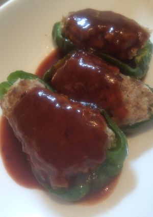 おから入り★ピーマンの肉詰め★剥れない!-レシピのメイン写真