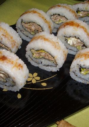 生姜焼きロール寿司-レシピのメイン写真