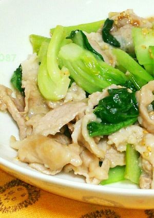 豚肉とチンゲン菜の塩ダレ炒め-レシピのメイン写真