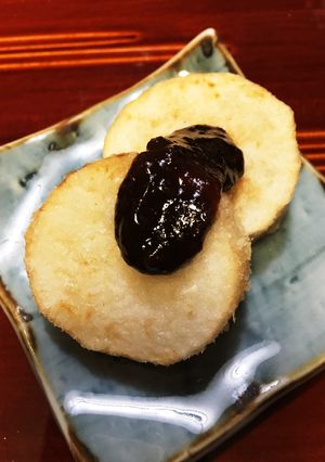 旬！早堀り長芋の素揚げ 味噌田楽-レシピのメイン写真