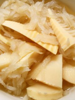 簡単♪たけのこと切り干し大根の白だし煮-レシピのメイン写真