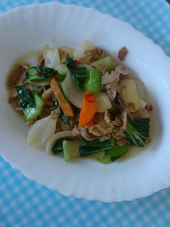 豚バラとチンゲン菜の甘辛炒め♪-レシピのメイン写真
