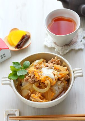 電子レンジで!時短親子丼-レシピのメイン写真