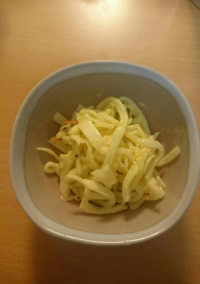 大根とカニかまのカレーマヨあえ-レシピのメイン写真