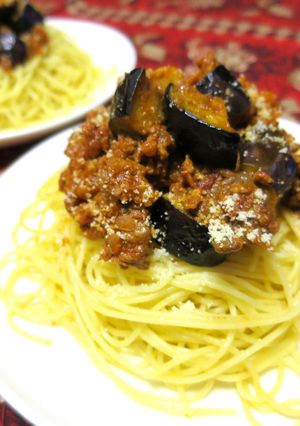 【旨い】極上ミートソース＋ナスでパスタ♪-レシピのメイン写真