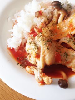 たった3step!鶏肉のトマト煮込み-レシピのメイン写真