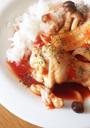 たった3step！鶏肉のトマト煮込み-レシピのメイン写真