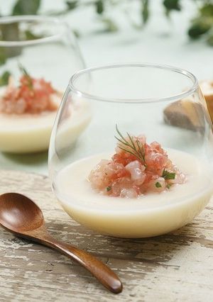 甘海老のタルタルにヴィソワーズを添えて-レシピのメイン写真