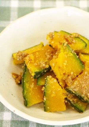 減塩でもしっかり風味♪カボチャのゴマ和え-レシピのメイン写真