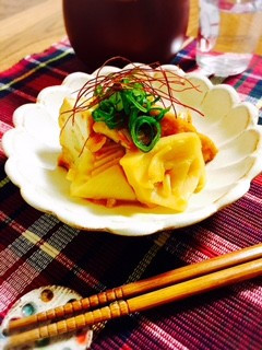 綾たけのこと厚揚げの絡め煮-レシピのメイン写真