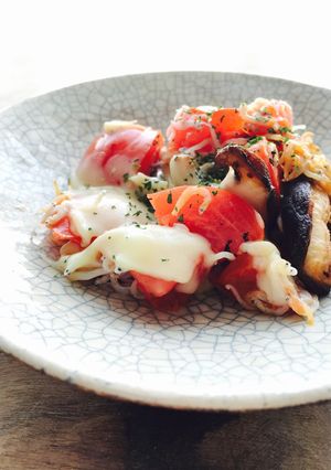 しらすトマト椎茸のチーズ焼き☆-レシピのメイン写真