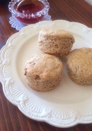 豆腐&全粒粉のくるみスコーン-レシピのメイン写真