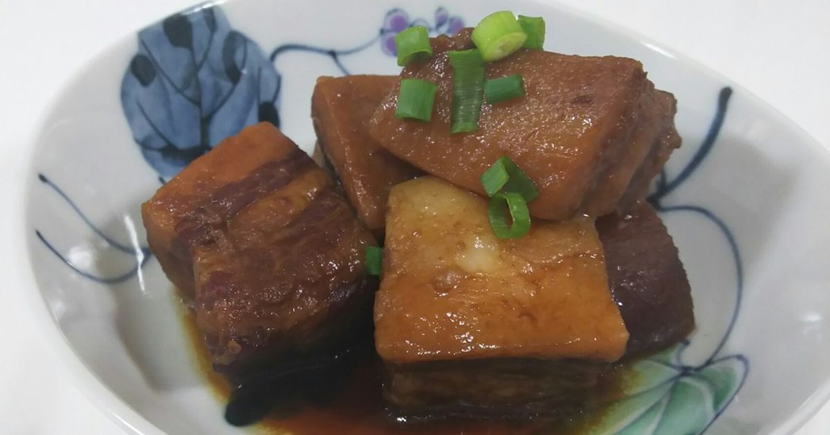 こっくり角煮 by クック18X2FO☆ 【クックパッド】 簡単おいしい