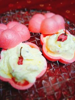 桜*アイスクリーム-レシピのメイン写真