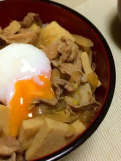安上がりで簡単うまうま♡豚丼in高野豆腐-レシピのメイン写真