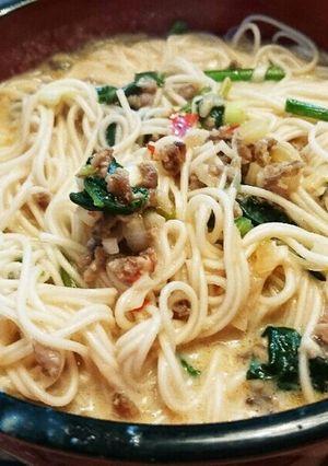 ＊ピリ辛豆乳そーめん＊うどんでも！-レシピのメイン写真