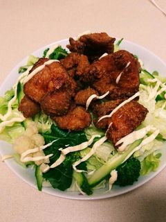 鶏の唐揚げサラダ-レシピのメイン写真