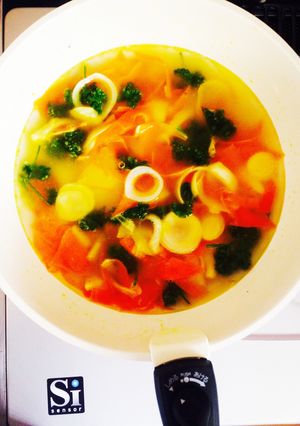 春野菜:パセリのバター味噌汁-レシピのメイン写真