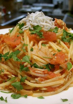 しらすとトマトソースのパスタ-レシピのメイン写真