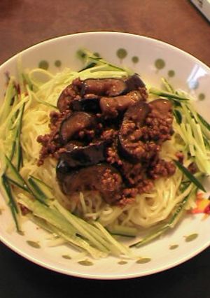 なすのジャージャー麺-レシピのメイン写真