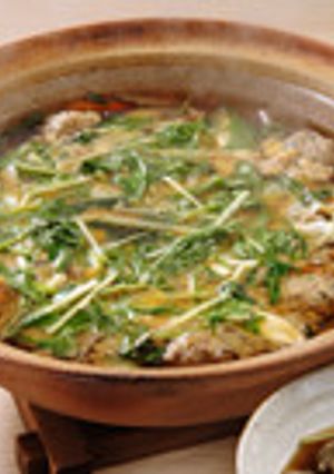 肉団子とごぼうの和風卵とじ鍋-レシピのメイン写真