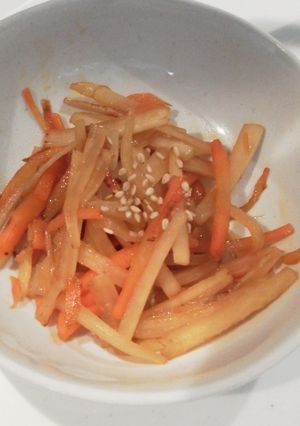 辛くないきんぴらニンジン-レシピのメイン写真
