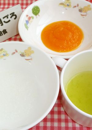 保育園離乳食５～６か月ごろ③にんじん-レシピのメイン写真