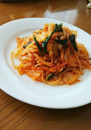 たっぷり春野菜のナポリタン-レシピのメイン写真