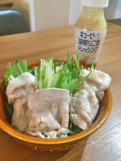 まるごと水菜の冷しゃぶサラダ-レシピのメイン写真
