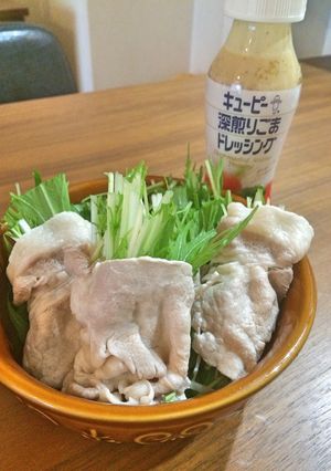 まるごと水菜の冷しゃぶサラダ-レシピのメイン写真