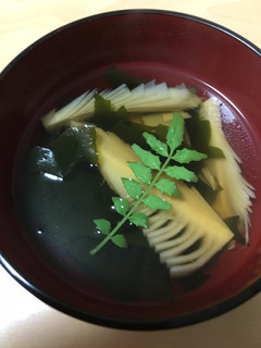 たけのこの穂先で~若竹汁-レシピのメイン写真