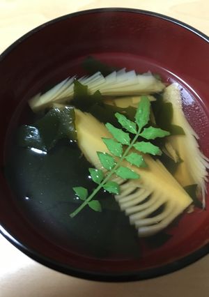 たけのこの穂先で~若竹汁-レシピのメイン写真