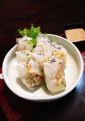 まるごと新たまねぎの生春巻きサラダ-レシピのメイン写真