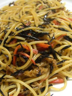 ひじきの煮物の残りで☆美味しい和風パスタ-レシピのメイン写真
