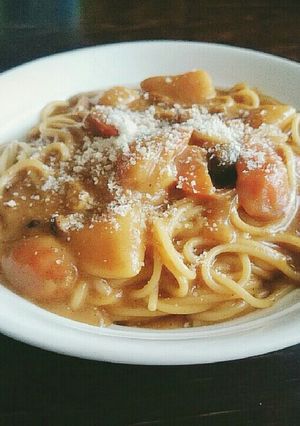 リメイク!カレーパスタ\♡/-レシピのメイン写真