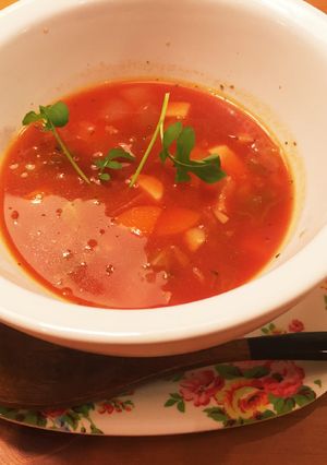 春野菜の簡単ミネストローネ-レシピのメイン写真
