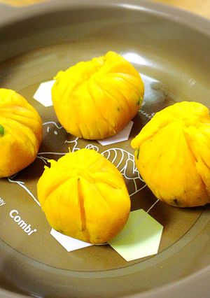 離乳食後期〜幼児食☆手づかみかぼちゃ巾着-レシピのメイン写真