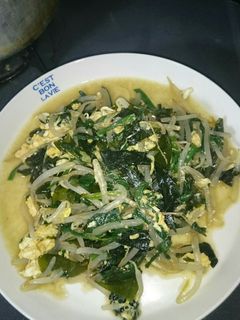 もやにらわかめの卵とじ-レシピのメイン写真
